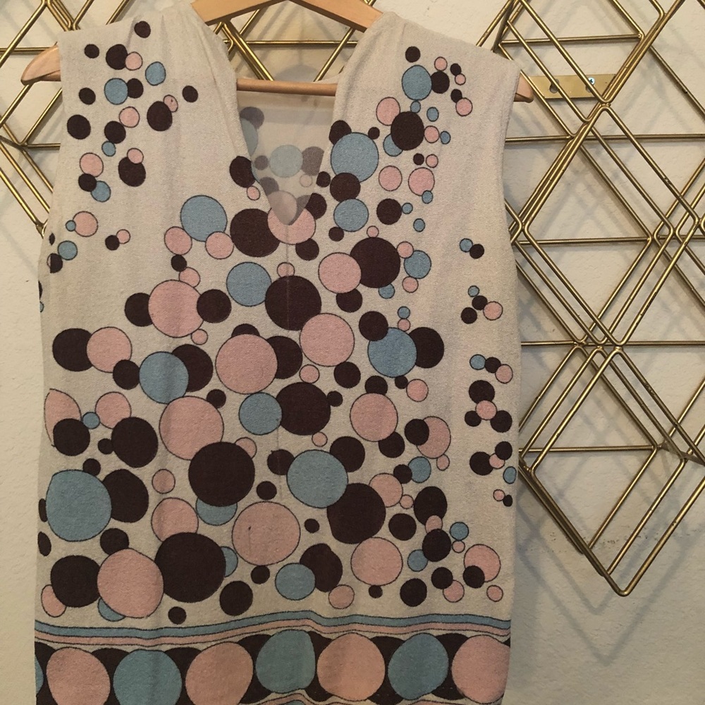 Vintage Mod Sleeveless Blouse - Picture 4 of 6